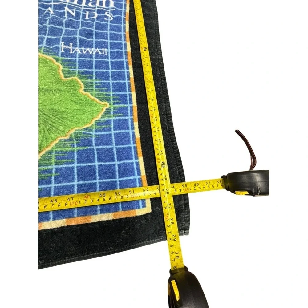 2‎ NCL America Pride of Hawaii Beach Towel Map Hawaiian Islands Blue  53x28